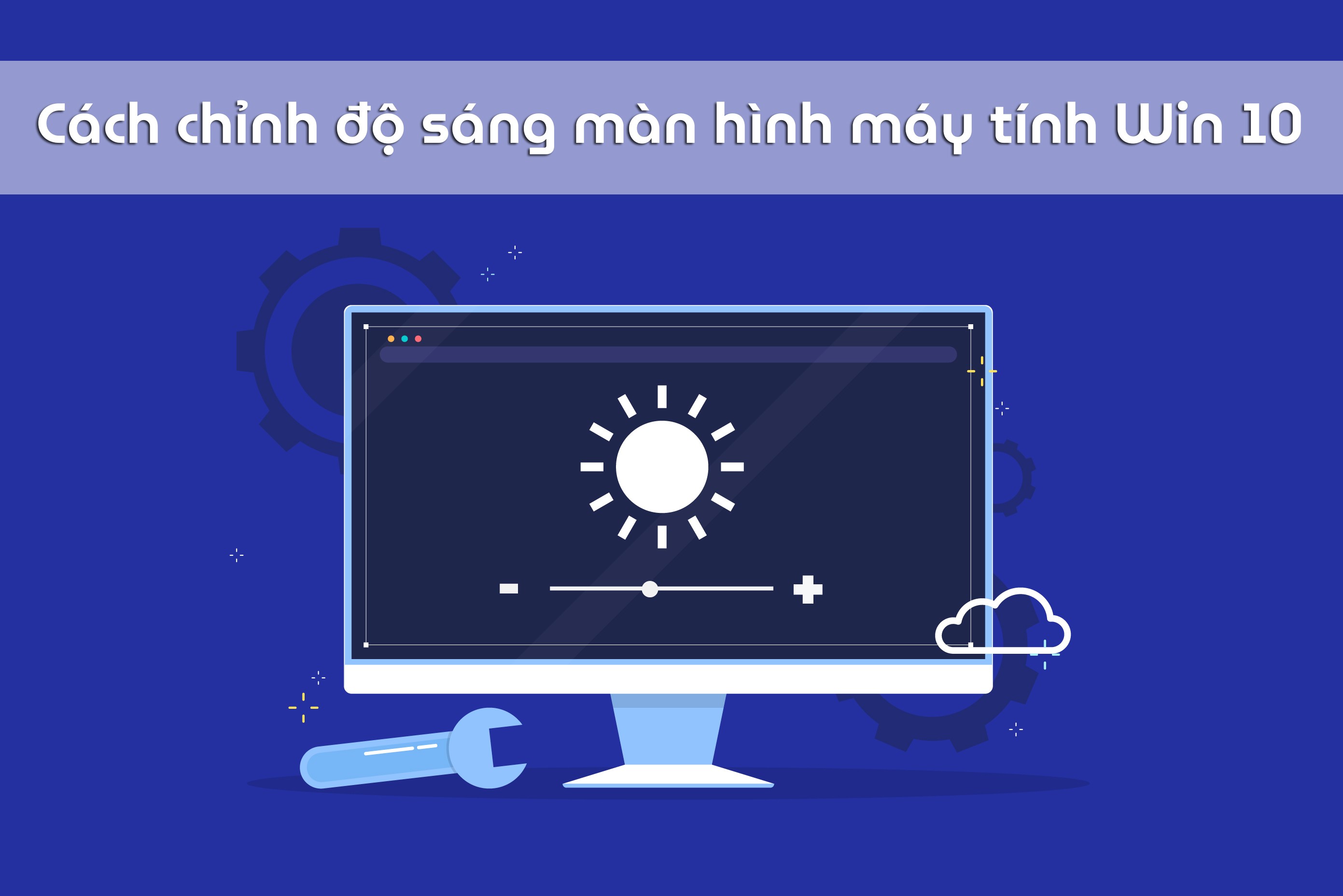 Người dùng đang ngồi làm việc trước màn hình máy tính được hiển thị với độ sáng phù hợp trong không gian làm việc