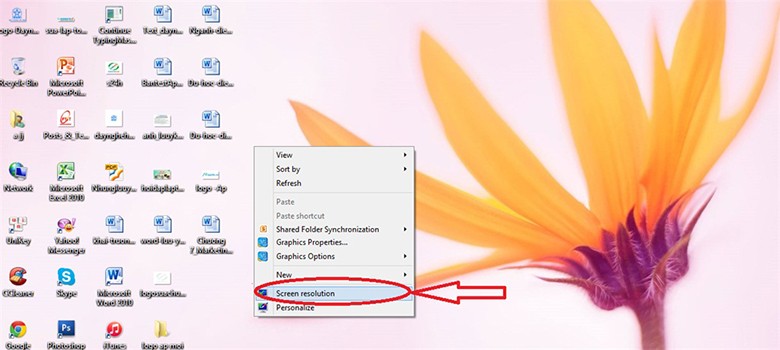 Cách điều chỉnh Screen Resolution trên Win 7