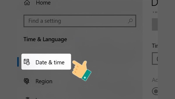 Nhấn chọn vào “Date & Time”