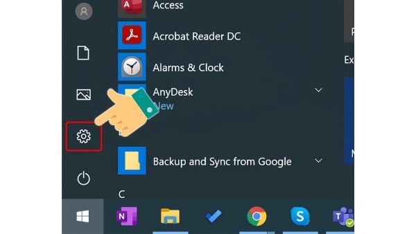 Mở vào cửa sổ “Windows Settings”