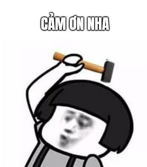 Meme đa tạ với hình ảnh chú chó biểu cảm độc đáo, thường dùng để thể hiện sự biết ơn một cách đáng yêu