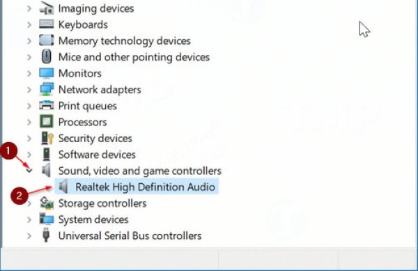 Gỡ cài đặt driver âm thanh trong Device Manager trên Windows 7
