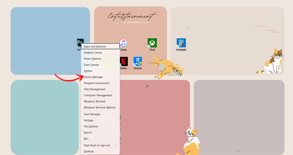 Sử dụng Device Manager