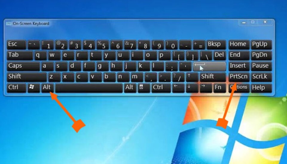 Tổ hợp phím Alt + PrtSc giúp chụp nhanh cửa sổ ứng dụng đang mở trên Windows 7