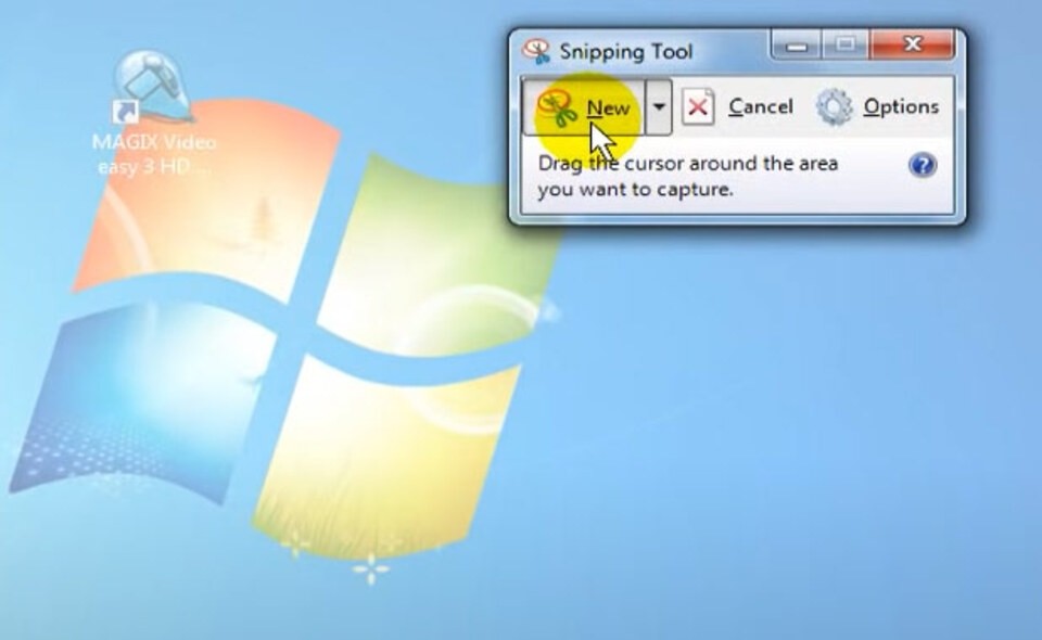 Giao diện Snipping Tool cho phép chọn nhiều chế độ chụp màn hình khác nhau