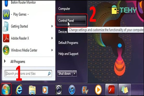 Các bước đặt mật khẩu cho máy tính chạy Windows 7