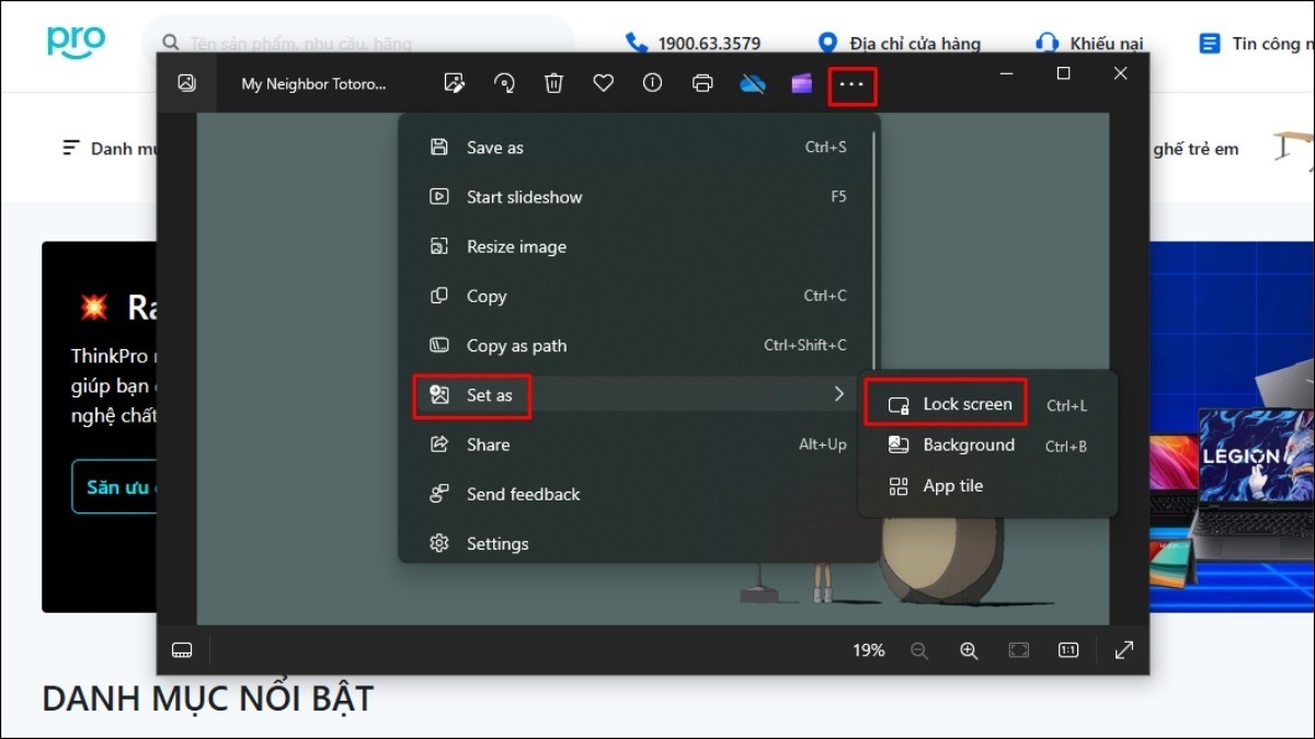 Đặt Lockscreen từ ảnh trong album cá nhân trên laptop