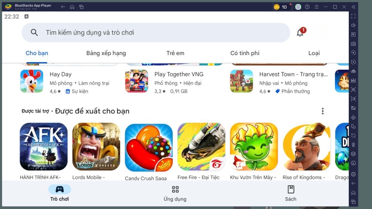 Về cơ bản, CH Play trên giả lập có giao diện và chức năng tương tự như CH Play trên điện thoại
