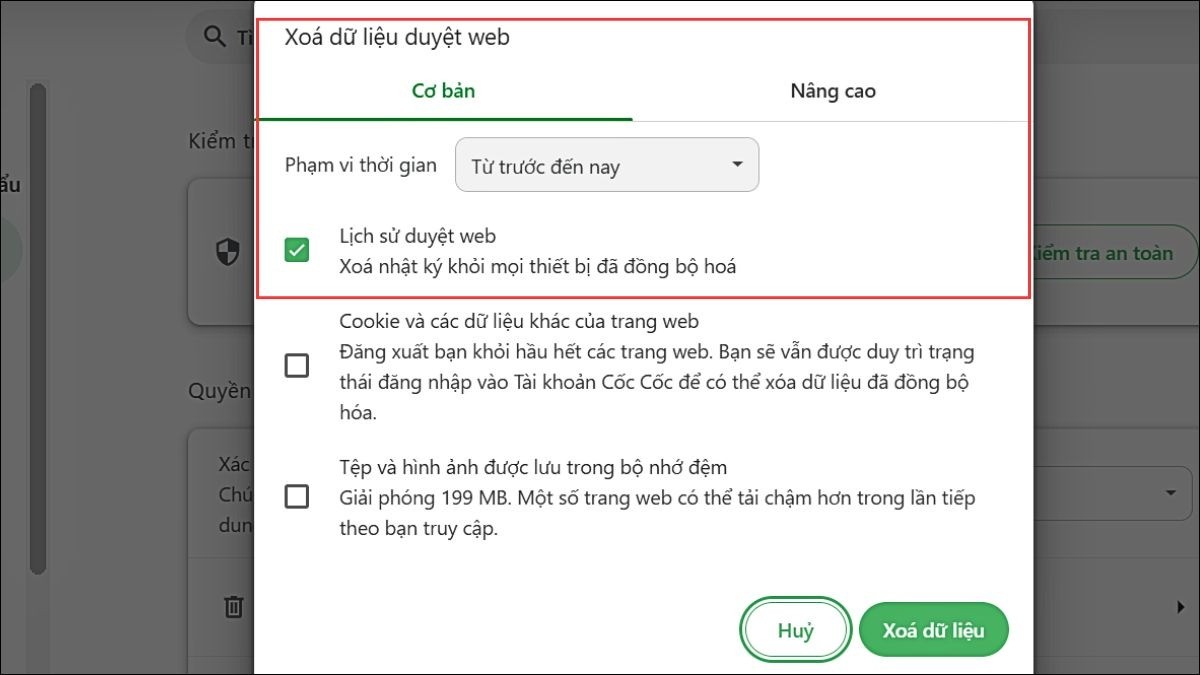 Xóa bộ nhớ đệm trên trình duyệt