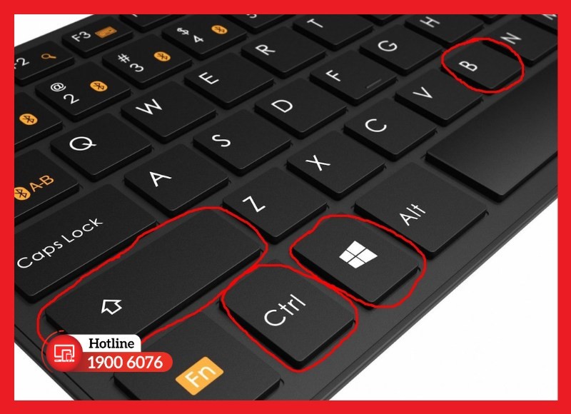 Nhấn tổ hợp phím Windows + Ctrl + Shift + B để khởi động lại Driver