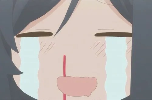 Meme xịt máu mũi và cú phấn khích hài hước kiểu anime Nhật