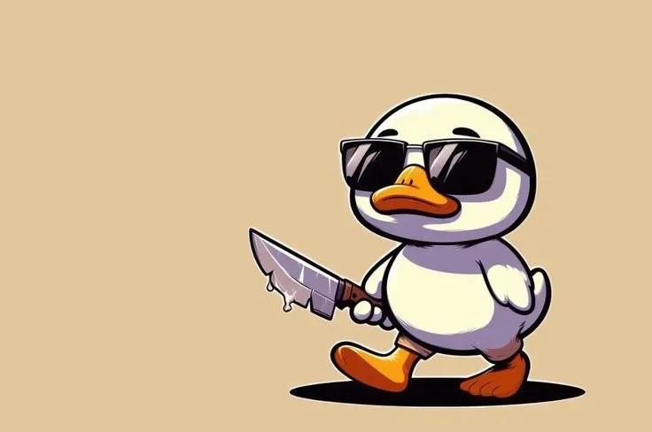 Bộ sưu tập meme vịt cầm dao nhây bựa và hài hước