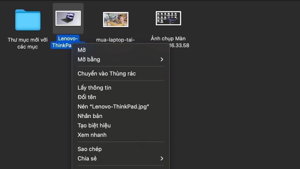Xoá file trên macbook