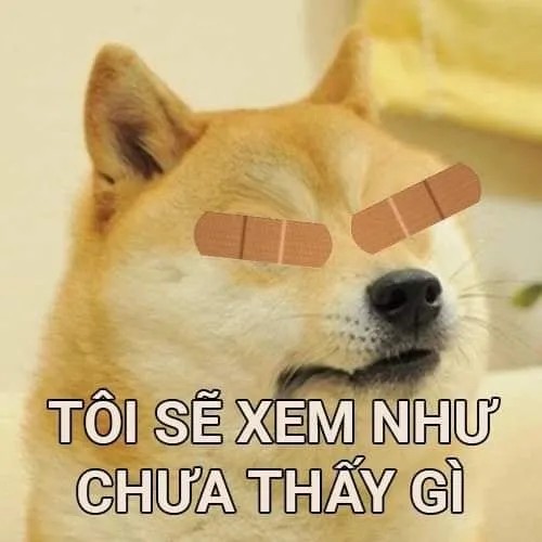 Meme mù mắt mô tả khoảnh khắc né cảnh phản cảm bằng bàn tay giơ vội
