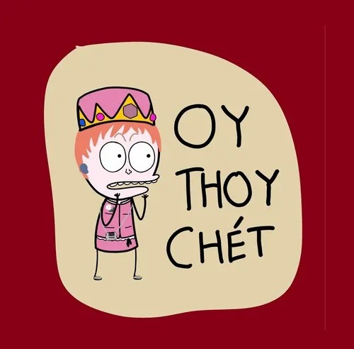 Một người đang hành động cầu hòa với biểu cảm tội nghiệp và đáng yêu
