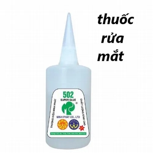 Khi đôi mắt cần được tẩy uế bằng keo 502 sau ảnh thảm họa