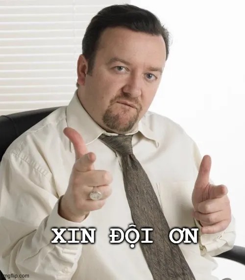 Hình meme hài mang ơn diễn tả lòng trân quý sâu nặng.