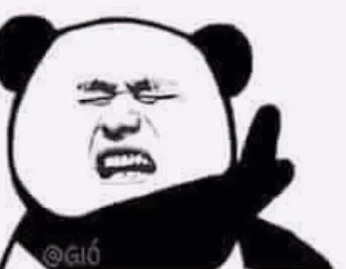 Ảnh chế gấu trúc Weibo nhây giơ tay từ chối