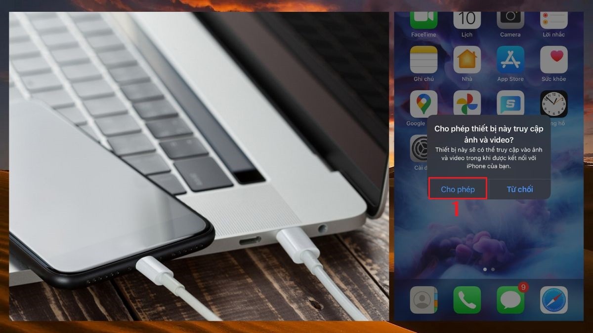 Cách chuyển ảnh từ iPhone sang máy tính Windows bước 1