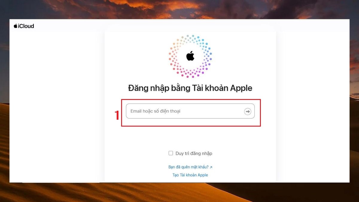 Cách chép ảnh từ iPhone sang máy tính MacBook qua iCloud Photos bước 1