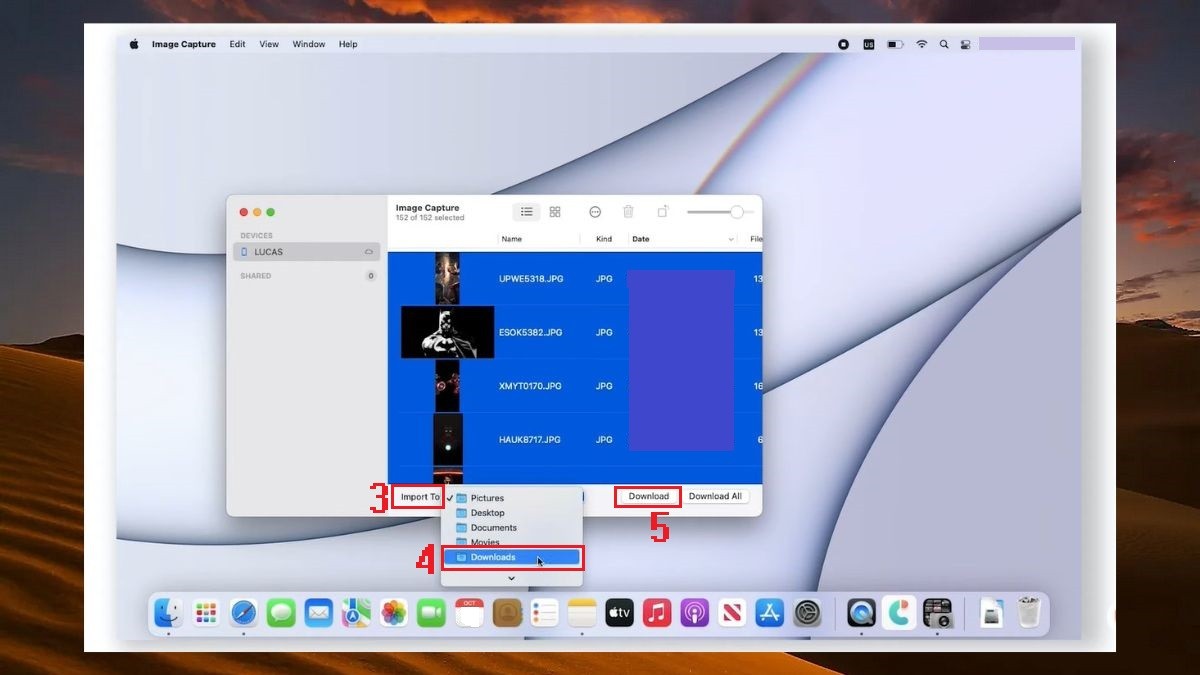Cách chuyển ảnh từ iPhone sang máy tính MacBook bằng dây sạc bước 3
