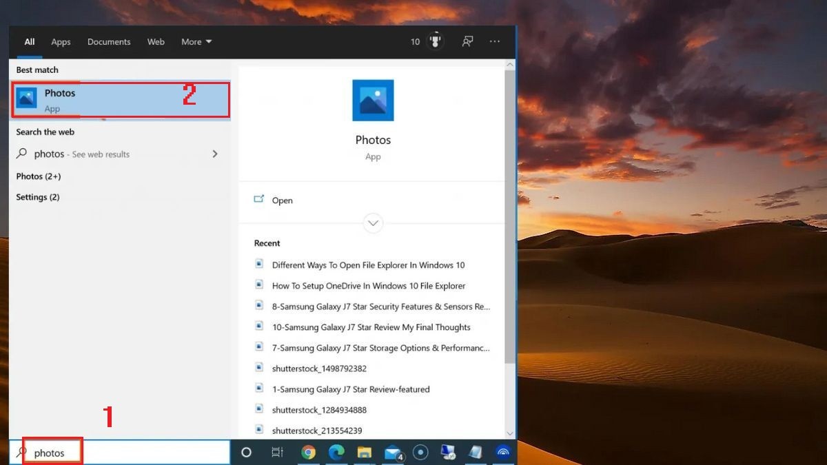 Chuyển hình ảnh từ iPhone sang máy tính bằng Windows Photos bước 2