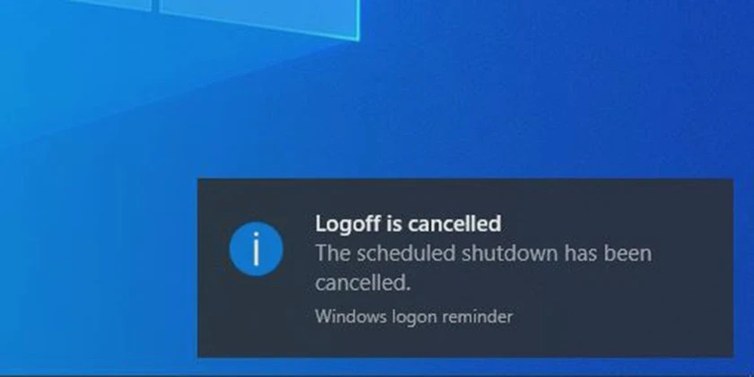 Hộp thoại Run đang nhập lệnh shutdown -a để hủy hẹn giờ tắt máy tính