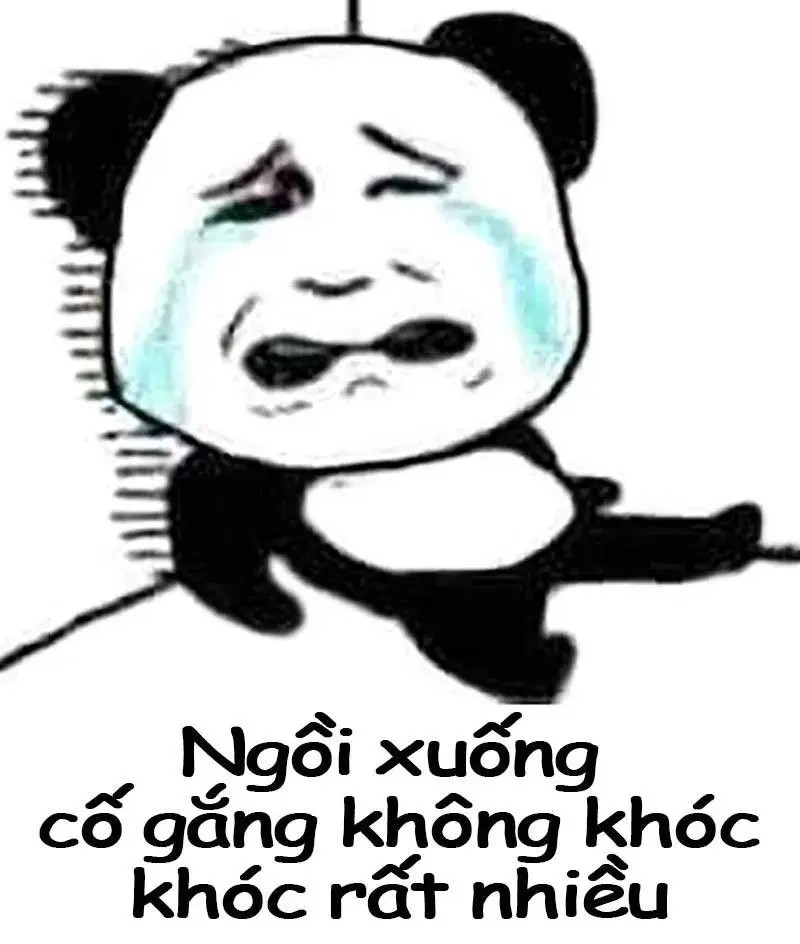 Biểu cảm hóm hỉnh, nụ cười méo xệch khóc hài.