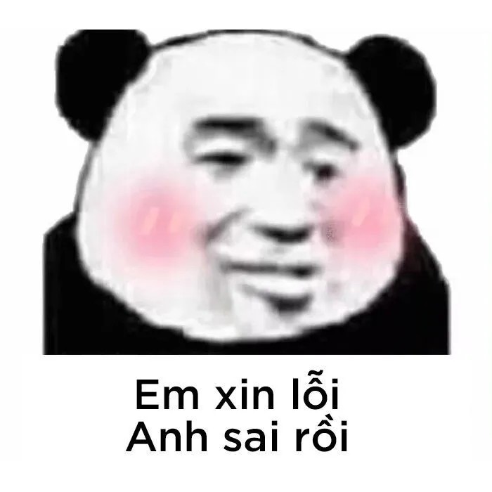 Em xin lỗi, anh sai rồi