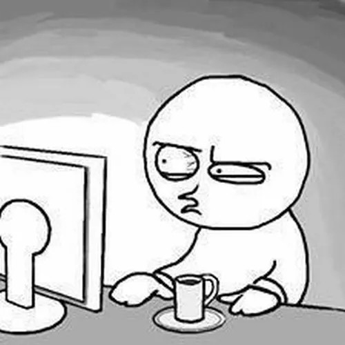 Meme chế lo lắng khi tay siết chặt giữa áp lực công việc dồn dập