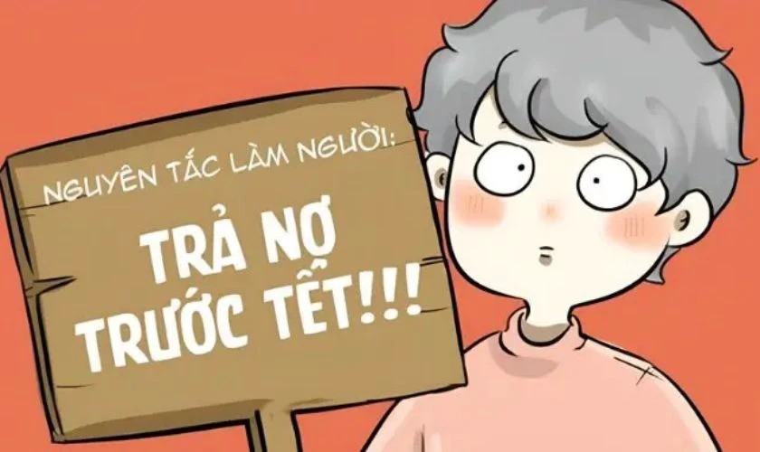 Meme Tết về nợ nần năm cũ