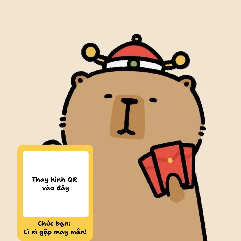 Chúc “nhà tài trợ” lì xì gặp may mắn cả năm.