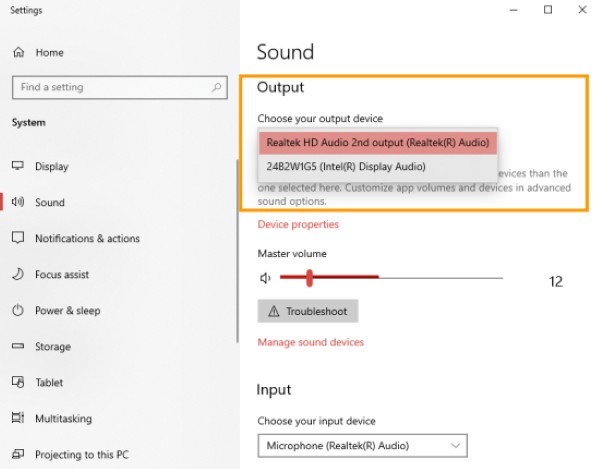 Tính năng Troubleshoot sound problems đang hoạt động trên Windows 11