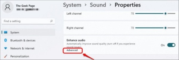 Vô hiệu hóa Audio Enhancements trong cài đặt âm thanh