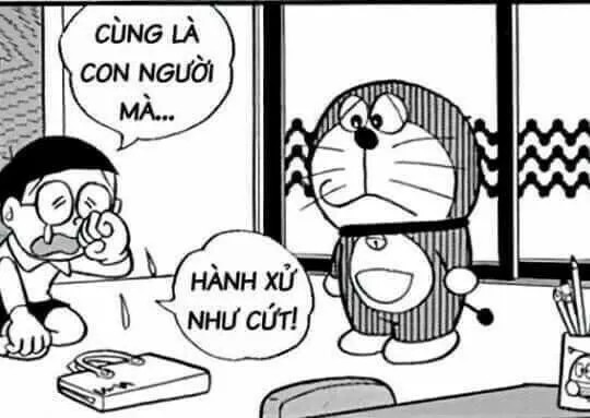 Ảnh troll Doraemon nhắc nhở nhẹ mà thấm
