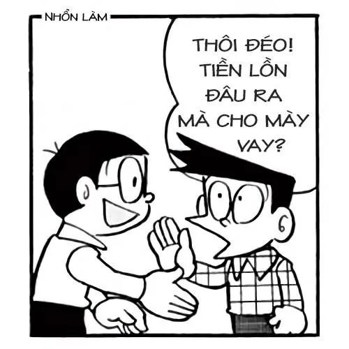 Hình chế Nobita triết lý như rapper