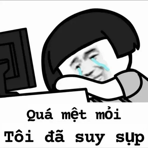 Khi gương mặt suy sụp trở thành meme gục ngã lan truyền cực mạnh