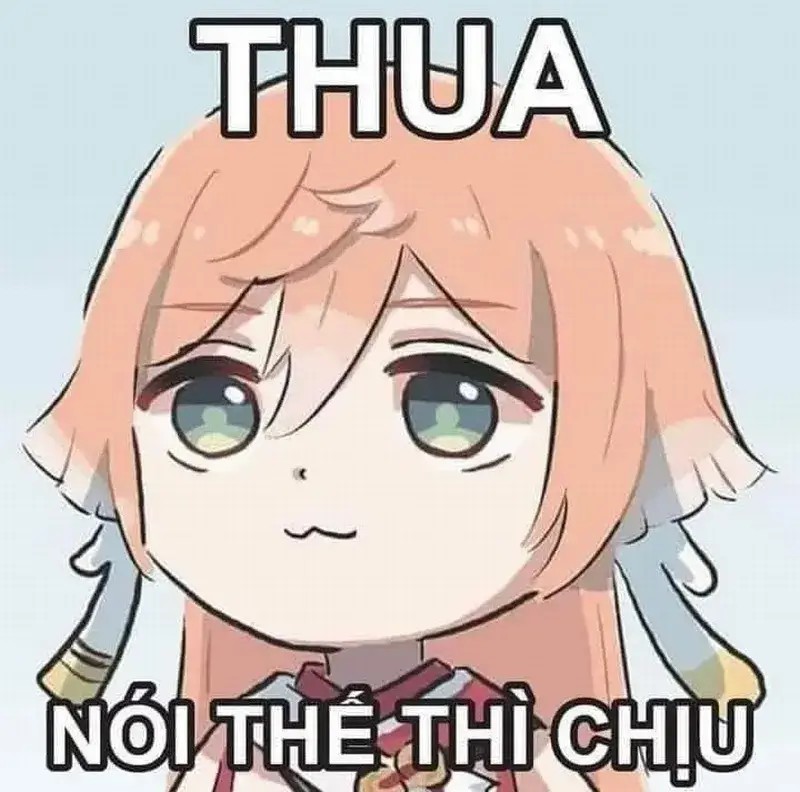 Hình chế meme vui chịu rồi với ánh mắt đờ đẫn truyền tải hàm ý.