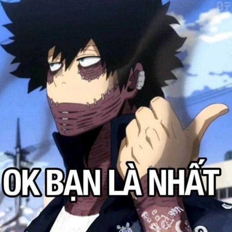 Một nhân vật anime đang thể hiện sự tức giận tột độ