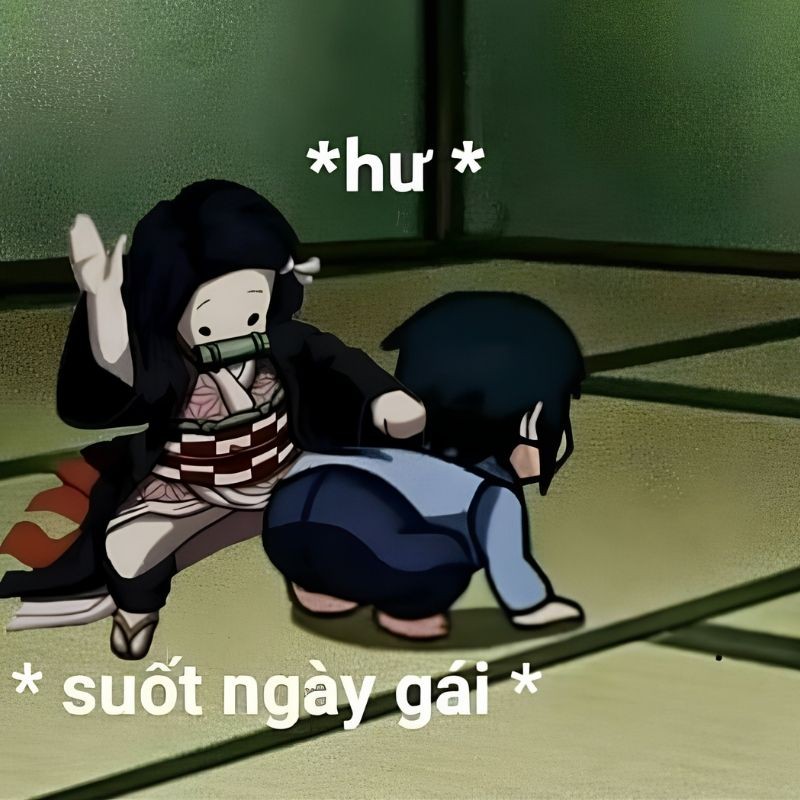 Khuôn mặt đỏ bừng và ánh mắt giận dữ của nhân vật anime