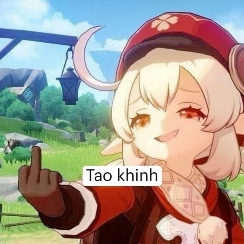 Nhân vật anime với vẻ mặt "tôi sắp nổ tung"