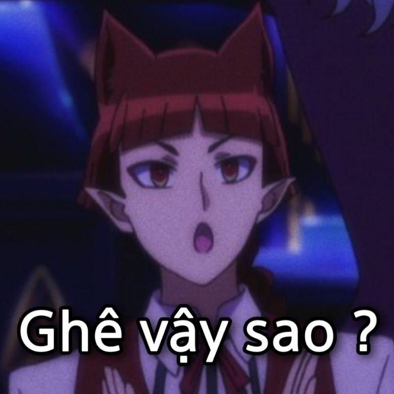 Biểu cảm "tôi không thể tin được" của nhân vật anime