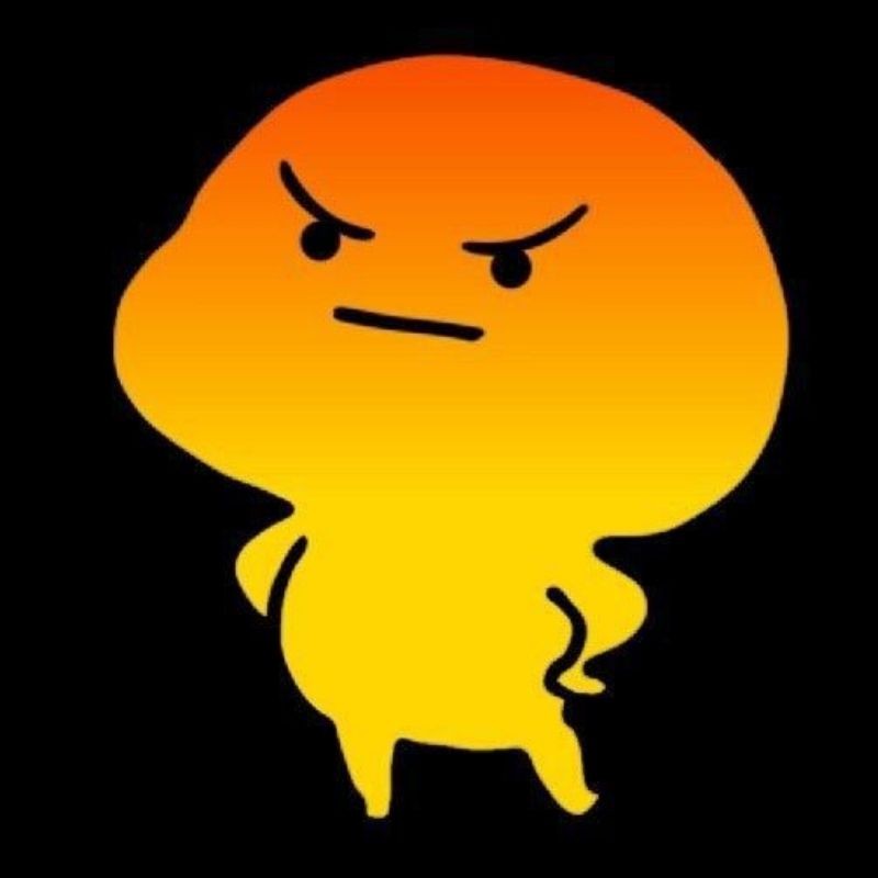 Emoji với khuôn mặt đỏ gay và mắt xếch