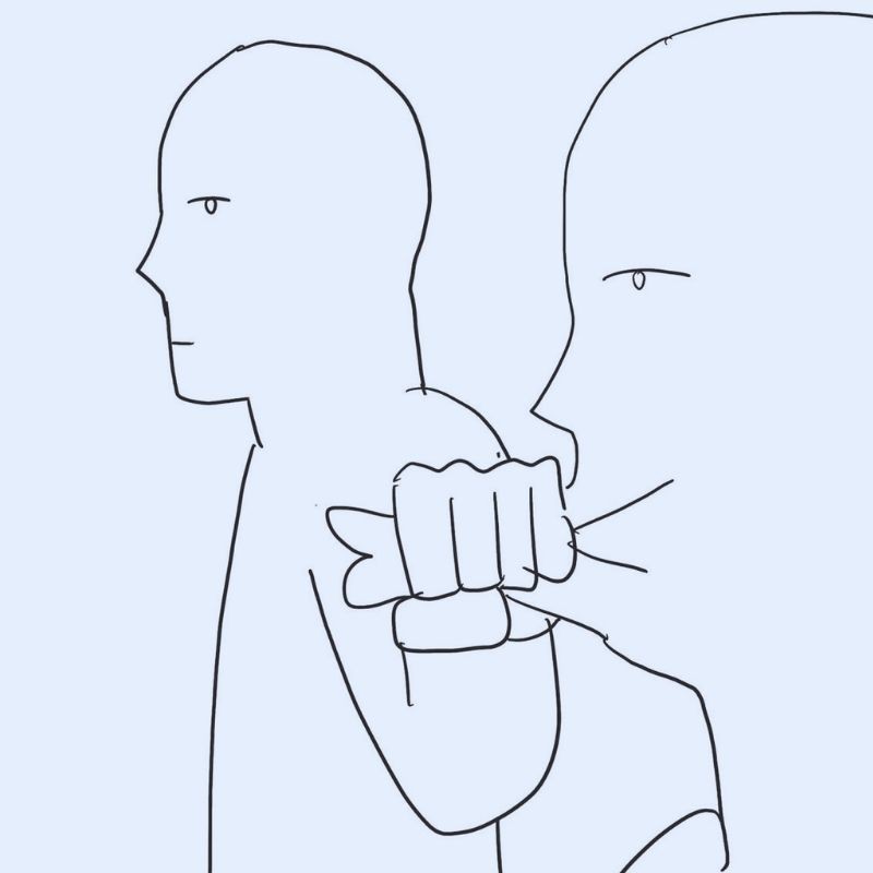 Nắm đấm giơ lên thể hiện sự không hài lòng