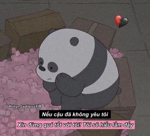 Hình troll chia tay, cười mà nước mắt rơi ngược