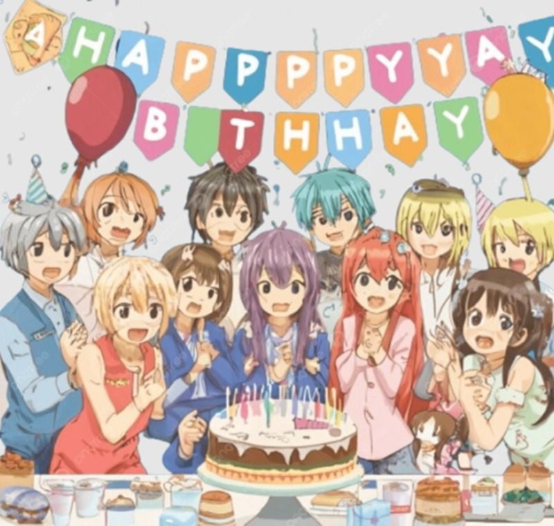 Meme chúc mừng sinh nhật hình anime/hoạt hình