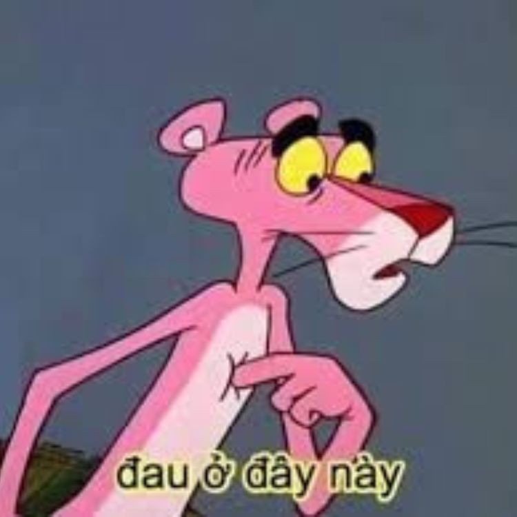 Ảnh meme "Đau ở đây này"