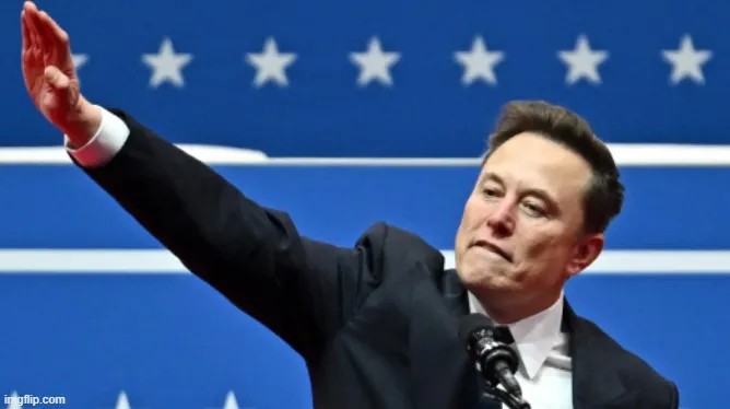 Elon Musk chào tay điều lệnh phát xít