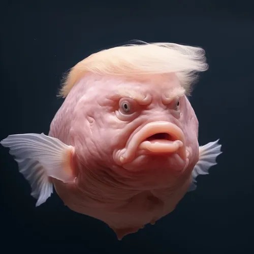 Ảnh troll cá trắm liếc sang bên thể hiện khinh bỉ