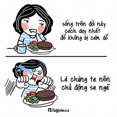 Hình meme giảm cân với mỡ bụng lộ rõ trước gương